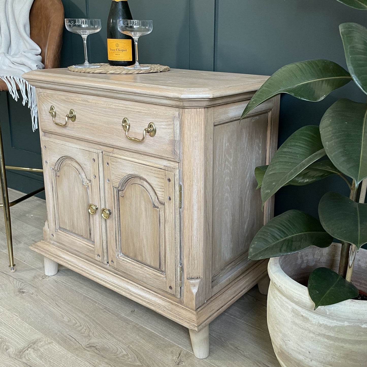 Vintage Oak Cabinet | Restored Thomasville Sideboard | Rustic Oak storage Cabinet | Stag Cabinet | Solid Oak Storage