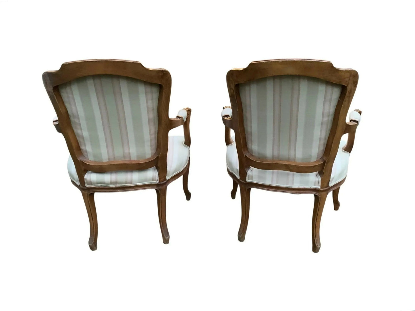 Louis XVI style vintage carved arm chairs