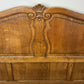 Bed Vintage French Louis XVI Double Bed Frame Oak Carved Headboard LOT 6408