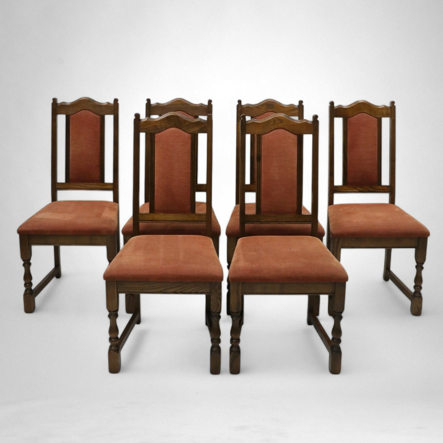 6 Old Charm Oak Dining Chairs Lancaster Range Light Oak Finish FREE UK Delivery*. SBR9783/1111D