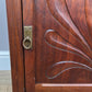 Bedside Table Antique French Style Marble Top Walnut Cabinet Nightstand LOT 6237