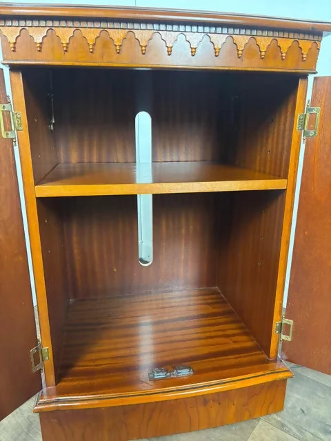 Reproduction Yew Cabinet - Badged 'Minster Furniture