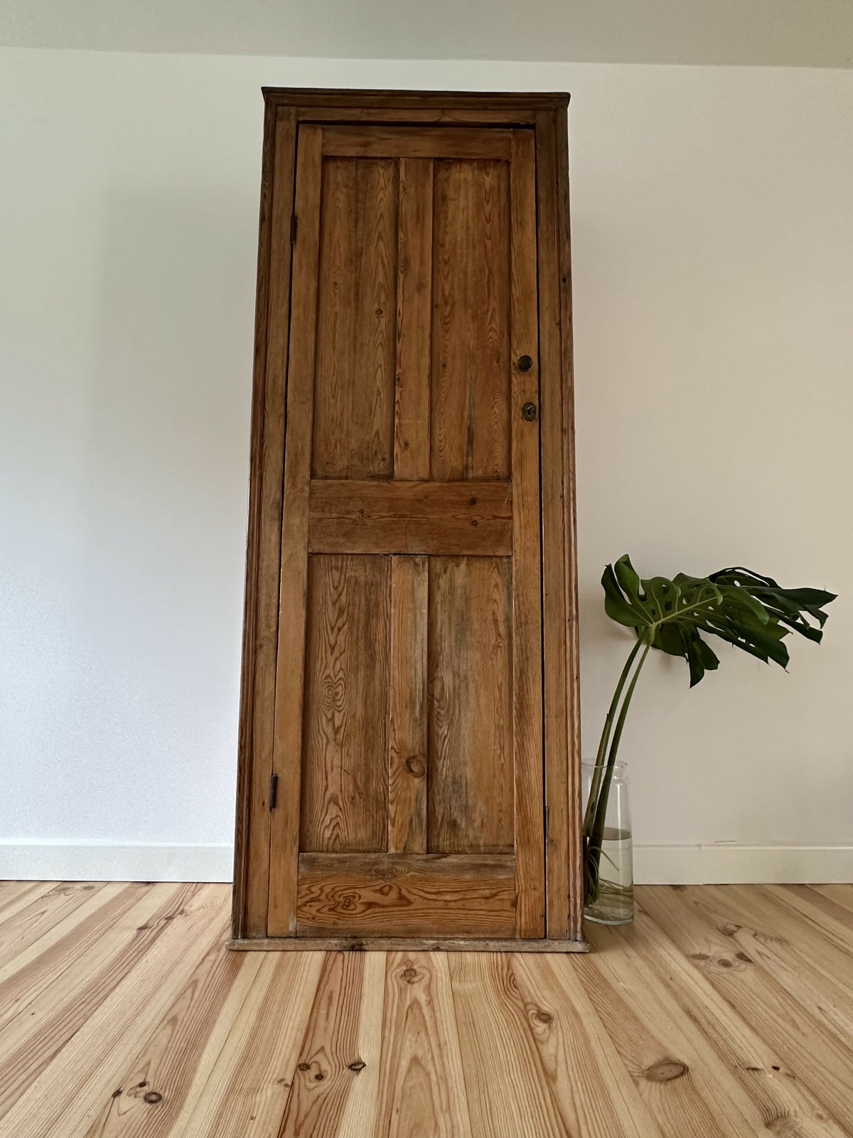 Victorian Pine Cupboard House Keepers Pantry Pitch Pine Rustic Farmhouse Larder Linen Cabinet