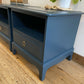 Stag bedside cabinets one drawer, pair