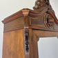 Wardrobe Antique French Style Burr Walnut Mirrored Carved Armoire LOT 6512