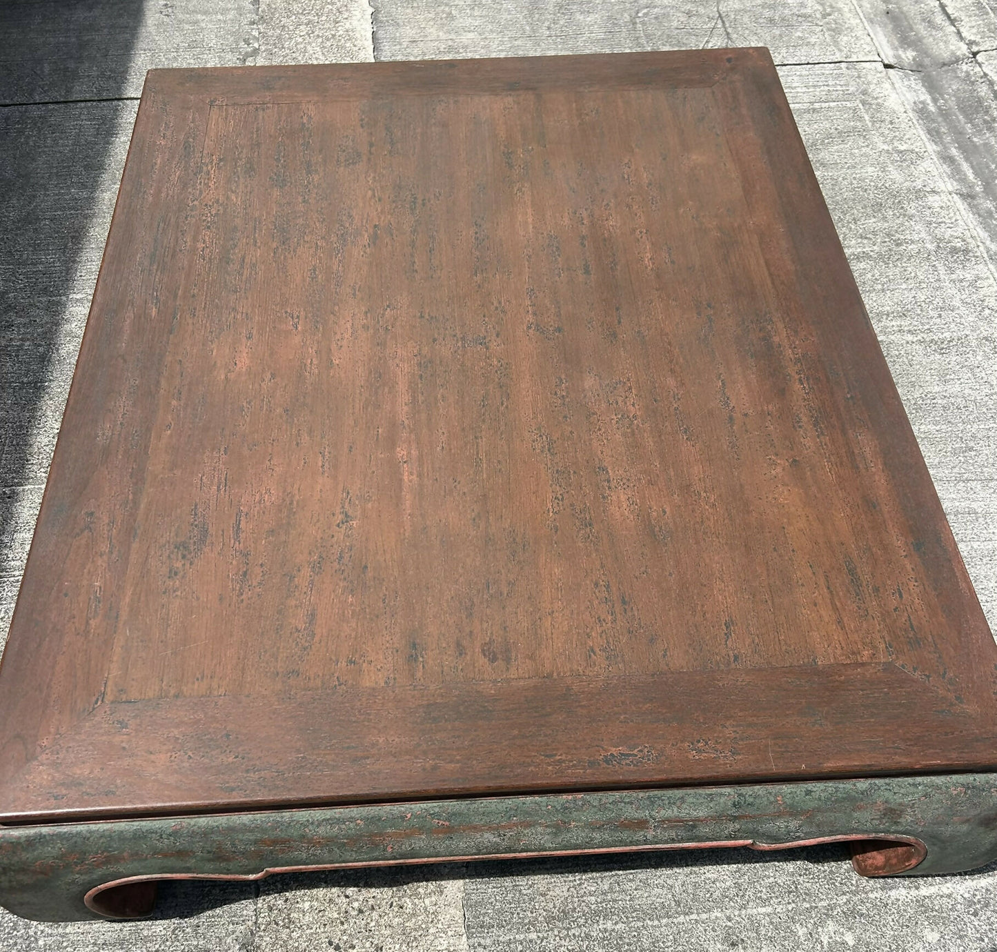 Monumental Quality Oriental Chinese Ming Style Heavy Designer Low Coffee Table