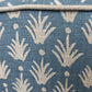 Footstool Pouffe Ottoman square on 4 feet Reupholstered in a High End Belgium Linen