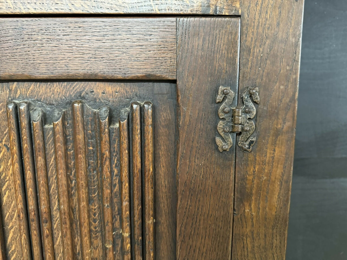 Narrow Oak Hall Cupboard