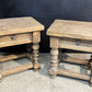 Quality Pair Oak Lamp Tables