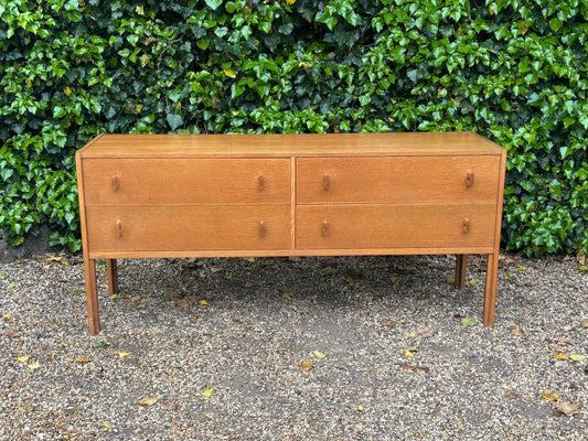 Vintage 1970's 'Savana Range' Oak Chest Of Drawers By Stag