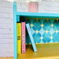 Blue Sideboard Cabinet, Bookshelf, Drinks Display Cabinet