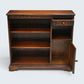 Old Charm Narrow Bookcase Cupboard Drawer Tudor Brown Finish FREE UK Delivery*