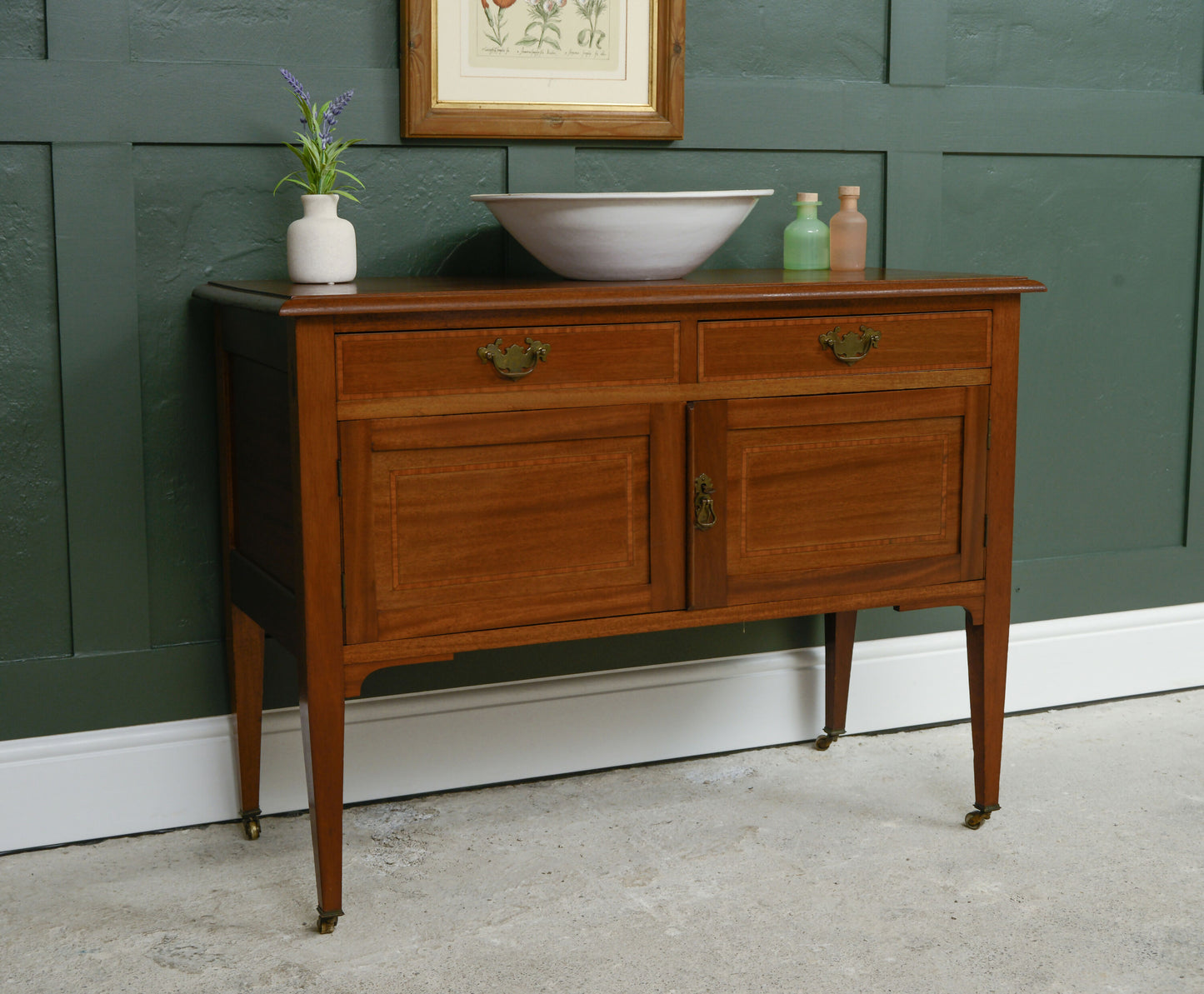 Antique Mahogany Washstand Vanity Unit- SKU 209