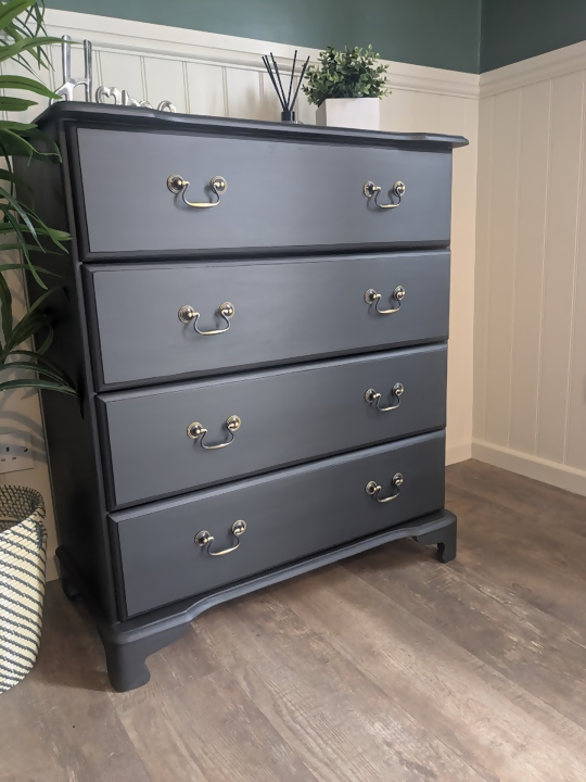 black painted chest of drawers R17031 3