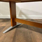 Mid Century Teak Coffee Table with Chrome Effect Legs