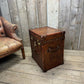 Luxury bridle leather 1 draw bedside cabinet