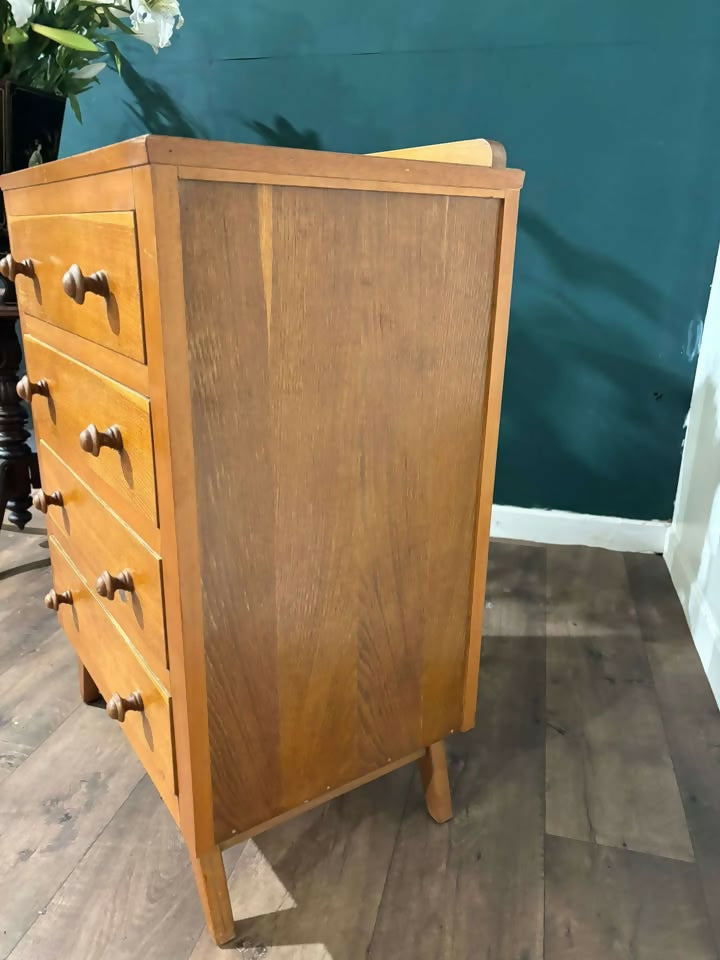 Mid Century Four Drawer Chestn