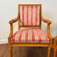Pair of French Louis XVI Style Upholstered Armchairs