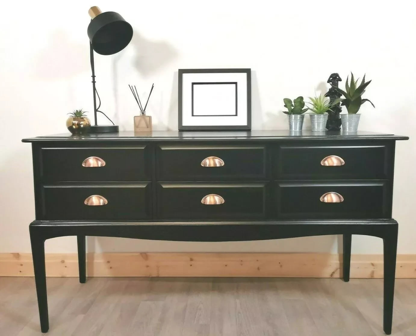 Stag Minstrel 6 Drawer Console Table , Dressing Table Sideboard Chest Of Drawers