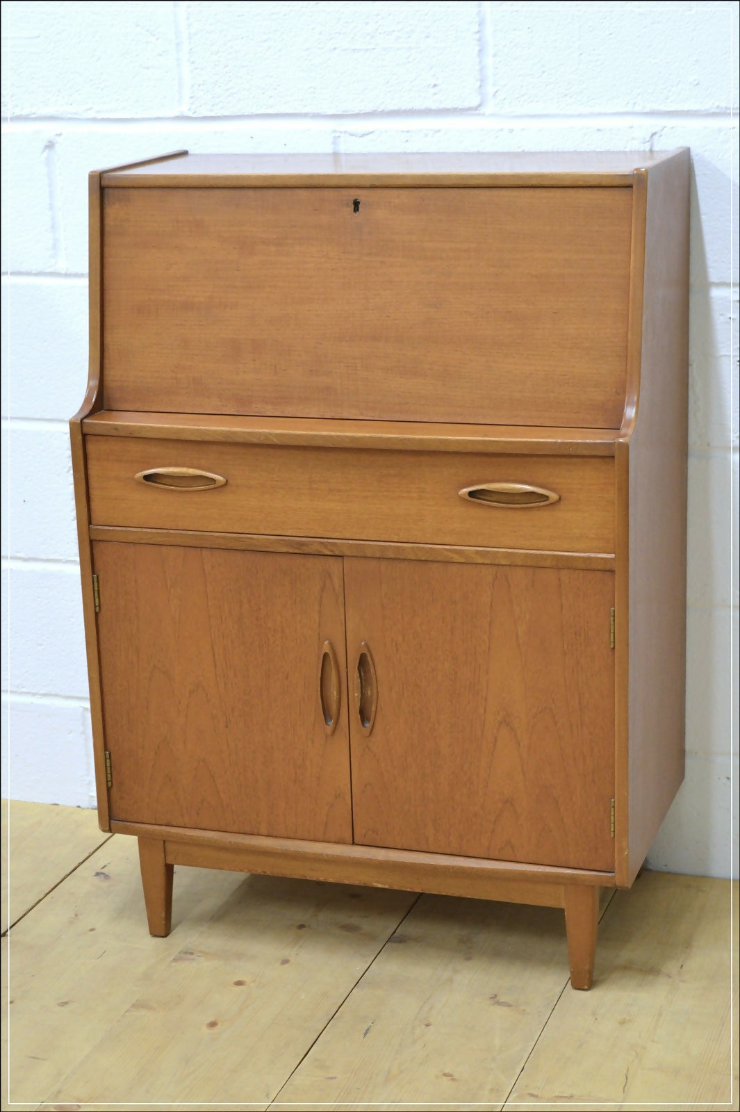 vintage bureau writing desk teak Jentique danish design mid century DELIVERY