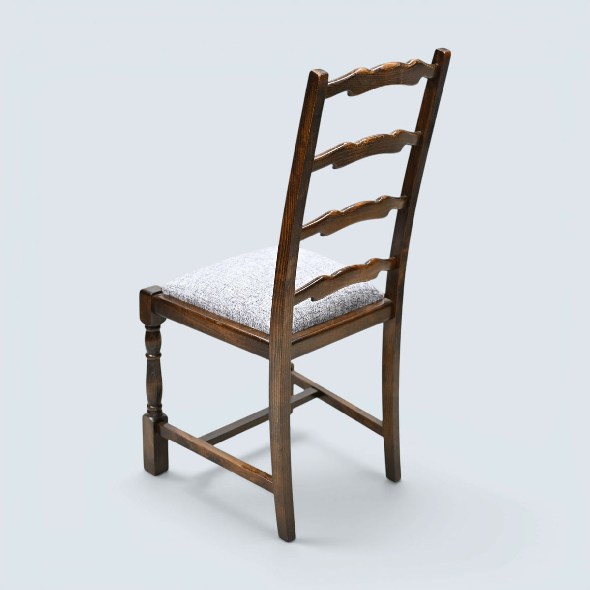 4 Webber Ladderback Dining Chairs with Grey Cushion Pads FREE UK Delivery*