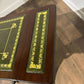 Vintage Mahogany Drop-Leaf Coffee Table with Tooled Leather Top