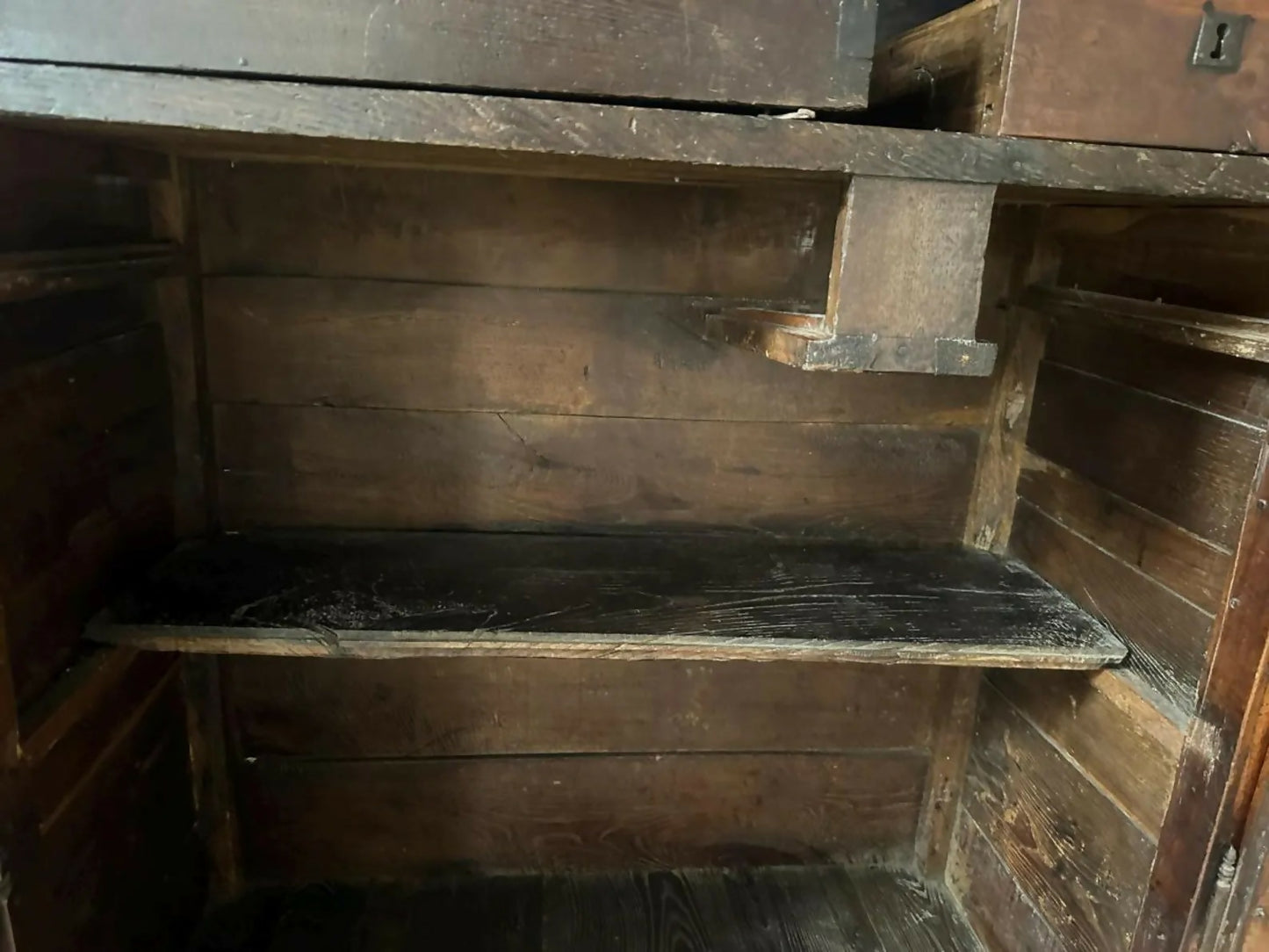 Antique French Fruitwood Armoire Housekeeper’s Cupboard, C 1790