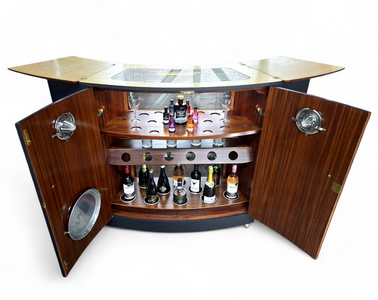 Mid Century "Turnidge of London" Cocktail Bar