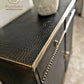 Statement cupboard/sideboard. Uniquely finished in faux crocodile effect and Embellished with golds