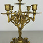 Pair of Candelabras Vintage French Style Ornate 5 Arm Candle Holders LOT 6475