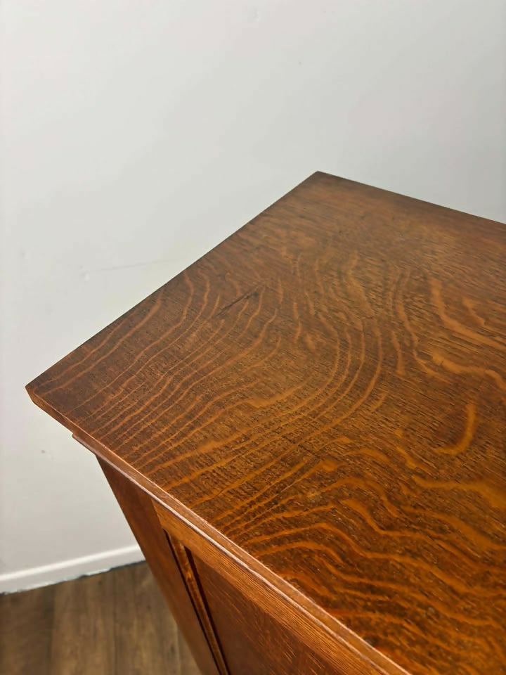 George V Oak Estate Cupboard with 36 Pigeonholes