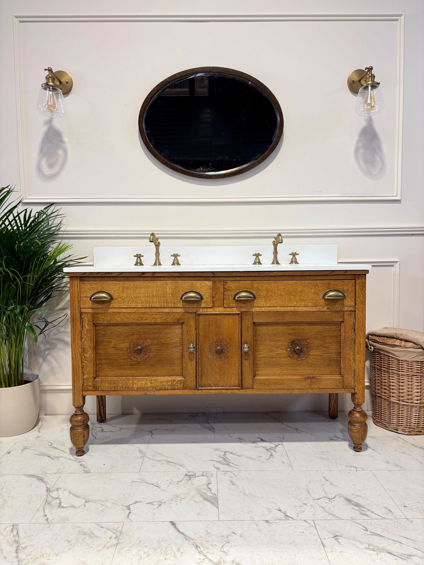 Vintage Vanity Unit Made to Order Vanity Unit Custom Made Bathroom Furniture Antique Traditional Bathroom Washstand Basin Unit
