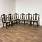 Set of Six Reproduction Mahogany Dining Chairs