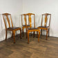 Vintage Set Of Four Honey Oak Dining Chairs