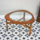 Nathan Coffee Table in Teak with Glass Top 1960s