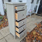 Stylish large Grey Tallboy Drawers