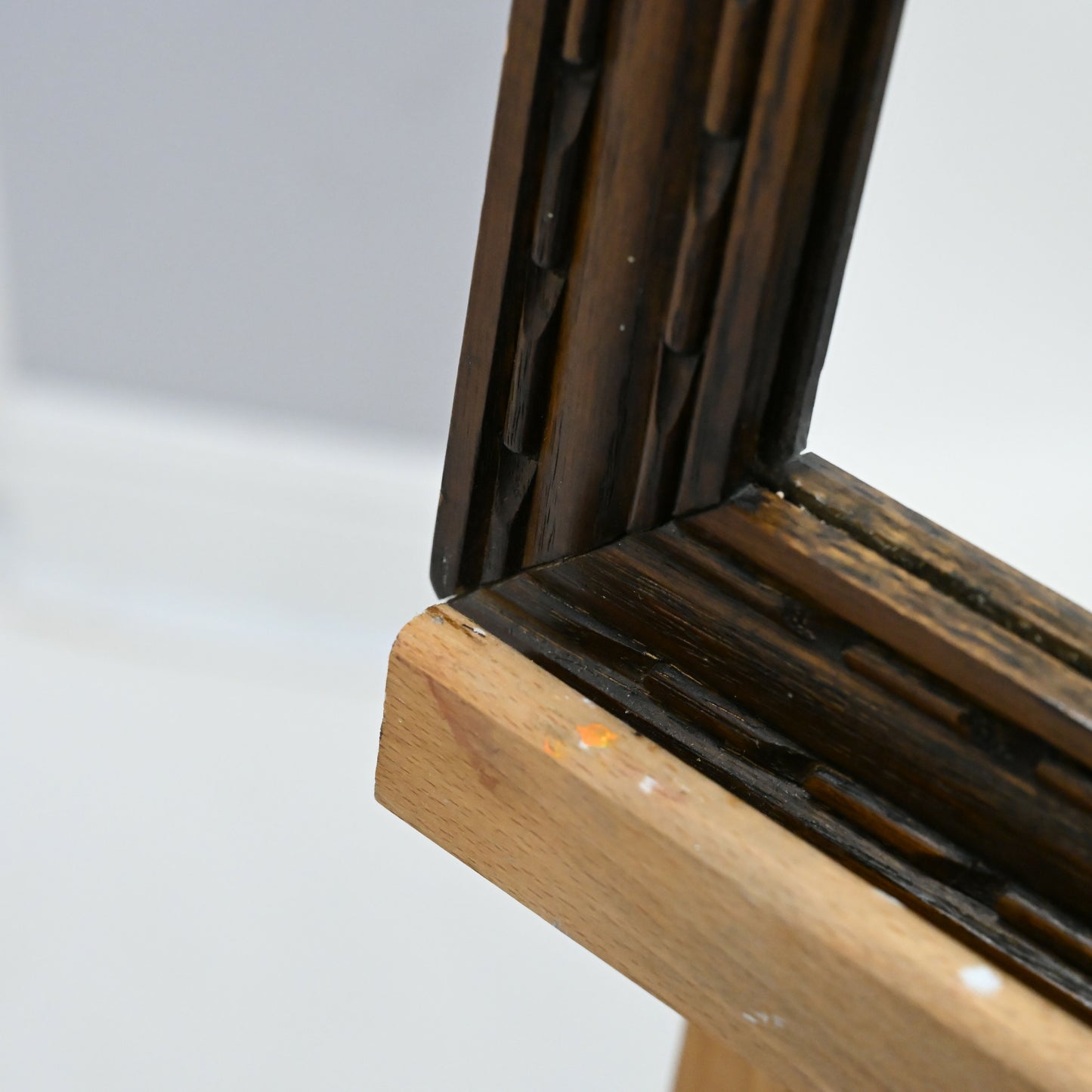 Old Charm Oak Framed Wall Mirror Heavy 80cm x 52cm Light Oak FREE Delivery. SBR9888/0912D