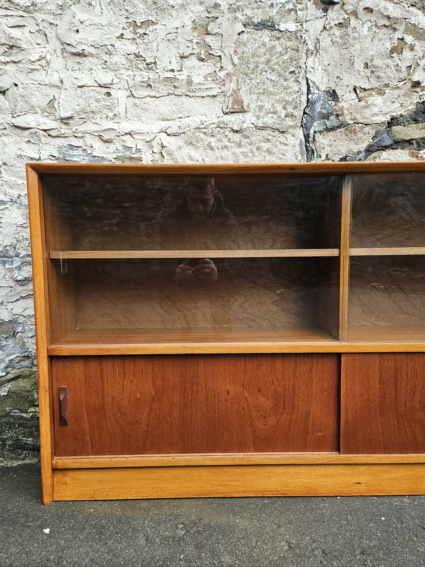 Display Cabinet By Herbert Gibbs Bookcase Shelving Mid Century Teak Vintage Furniture