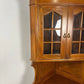 Modern Bespoke Walnut Inlaid Double Corner Cabinet