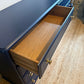 Newly refurbished large bank of drawers chest of drawers solid wood dresser