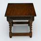 Vintage Oak Old Charm Solid Lamp/Side Table Tudor Antique Style FREE UK Delivery
