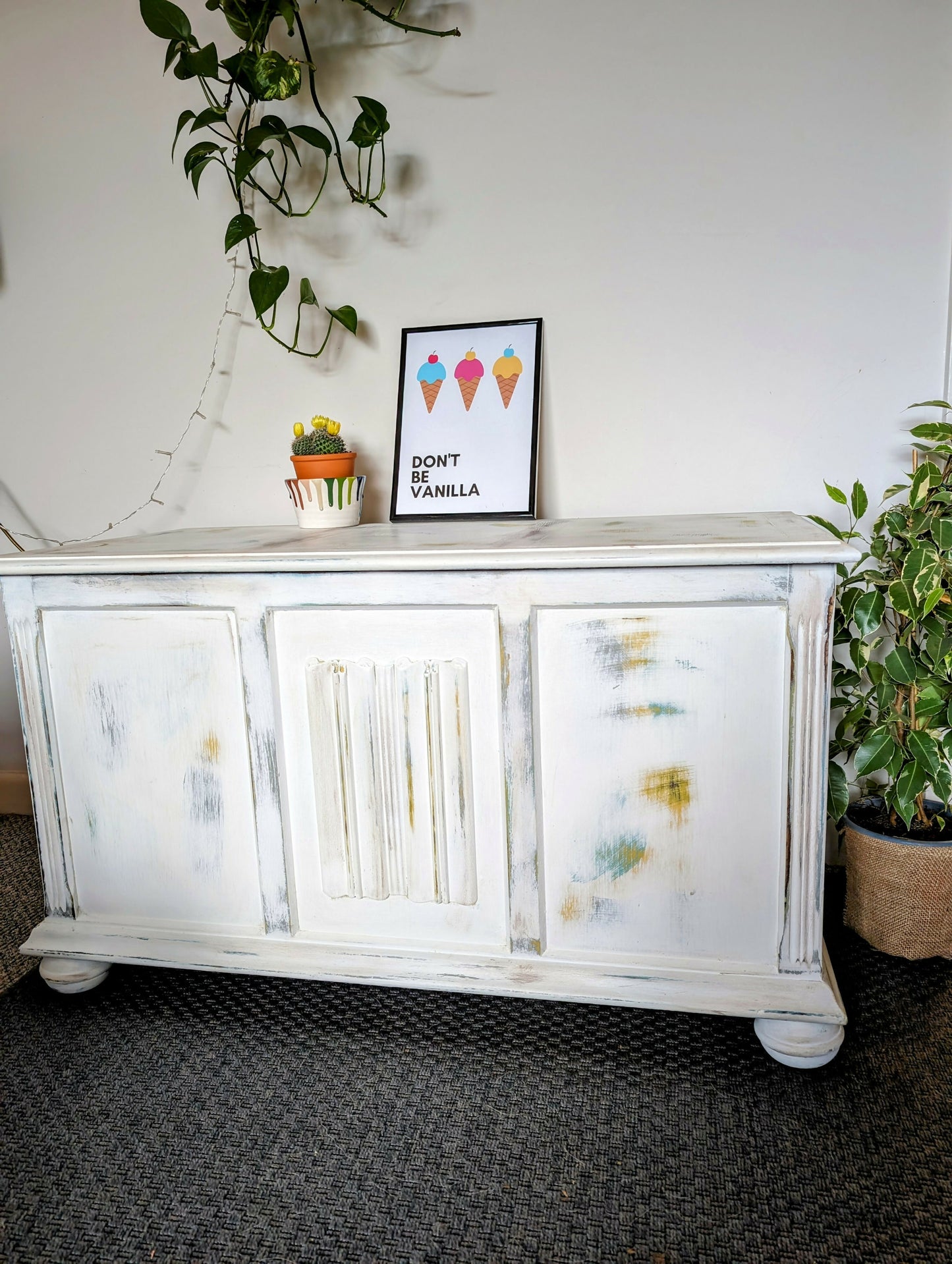 Vintage wooden storage box