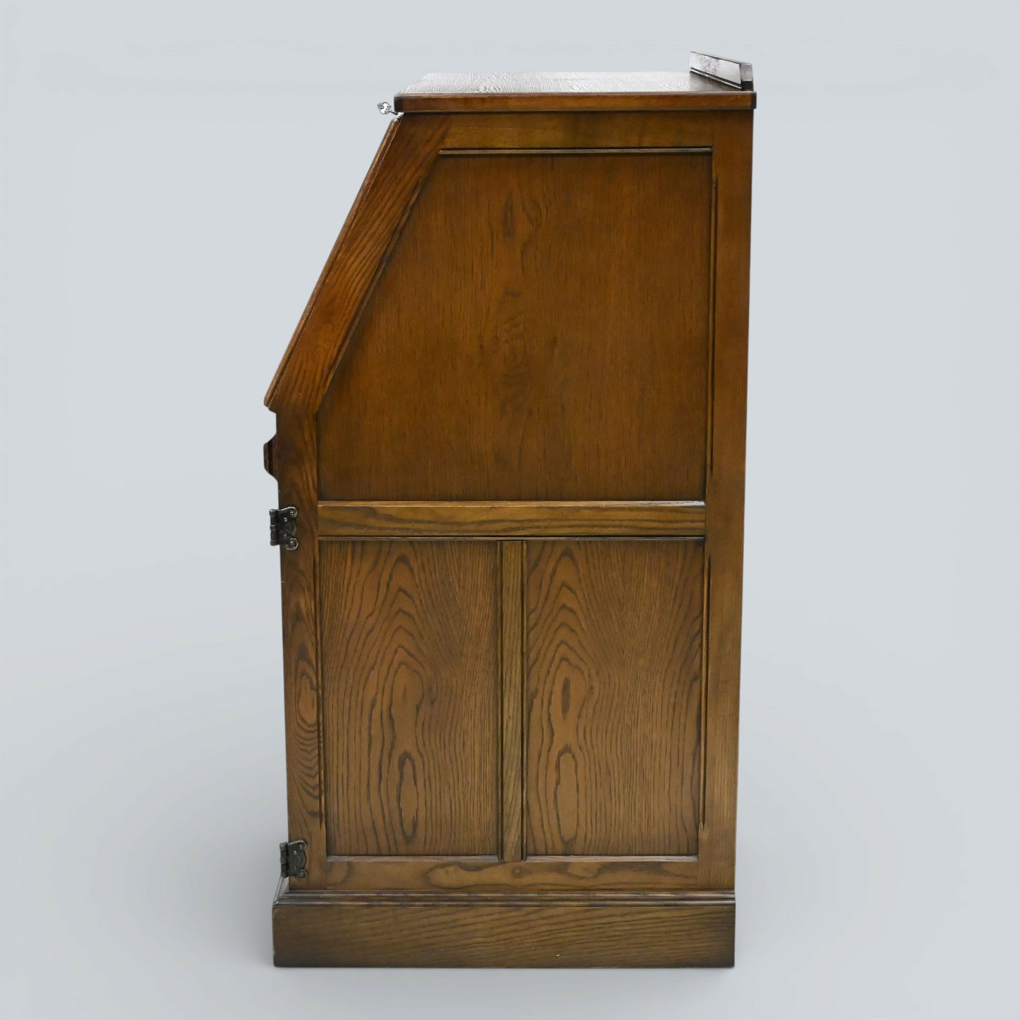 Old Charm Computer Bureau Micro Office Light Oak Red Leather FREE UK Delivery
