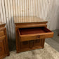Two End Table/ bedside Carved Chinese with 1 drawer ,2 door and a glass top