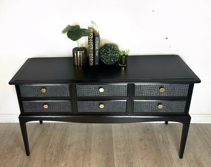 Sleek Stag Black Sideboard console table/dressing table/ TV media