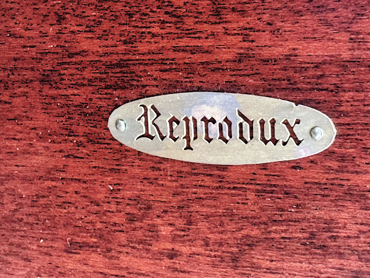 Reprodux Bevan Funnel Figured Mahogany Magazine Table