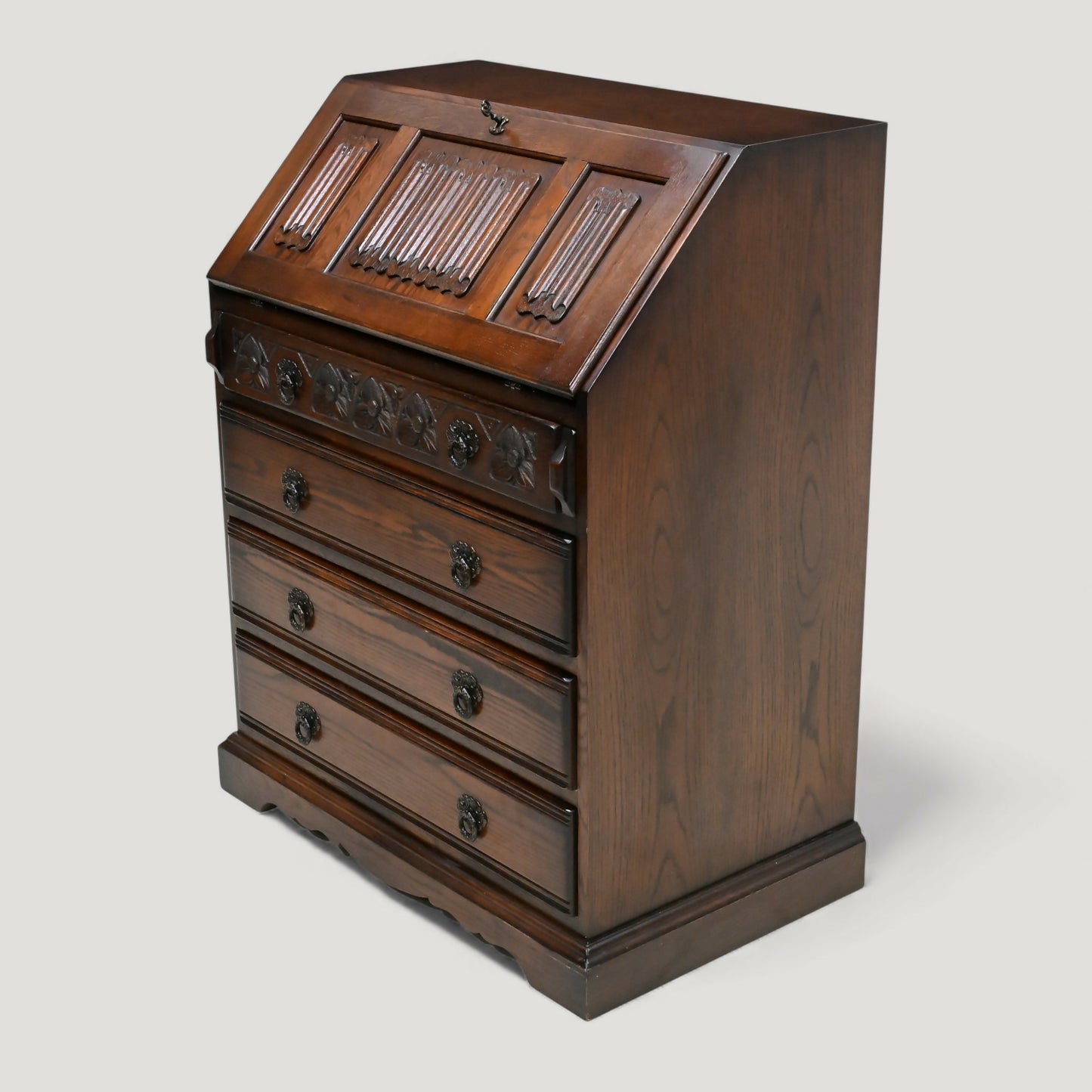 Old Charm Bureau With Fitted Interior 4 Drawers Working Lock FREE UK Delivery*. SBR10973/2509E