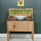 Limed Oak Washstand with Marble Top - Vanity Unit - SKU 229