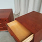 Vintage Pair of Danish Mid Century Bedside Chest Of Drawers Tables Retro Scandi R901