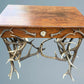 19th Century Antique Black Forest Antler Table
